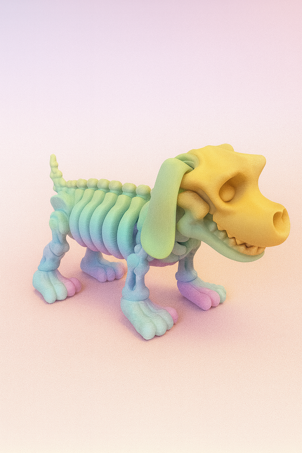 Articulated Skeleton Dachshund Puppy