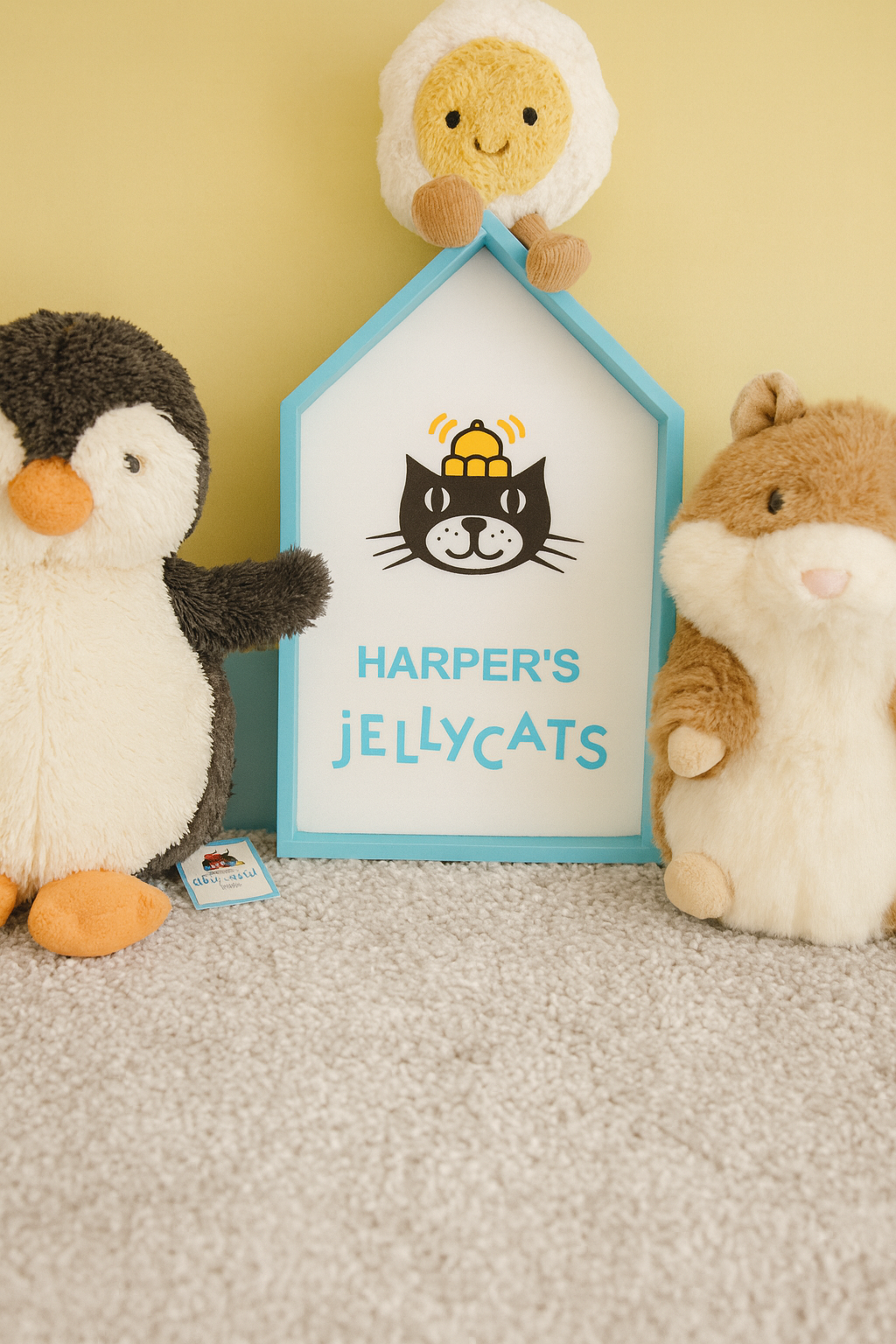 Personalised Jellycat Sign