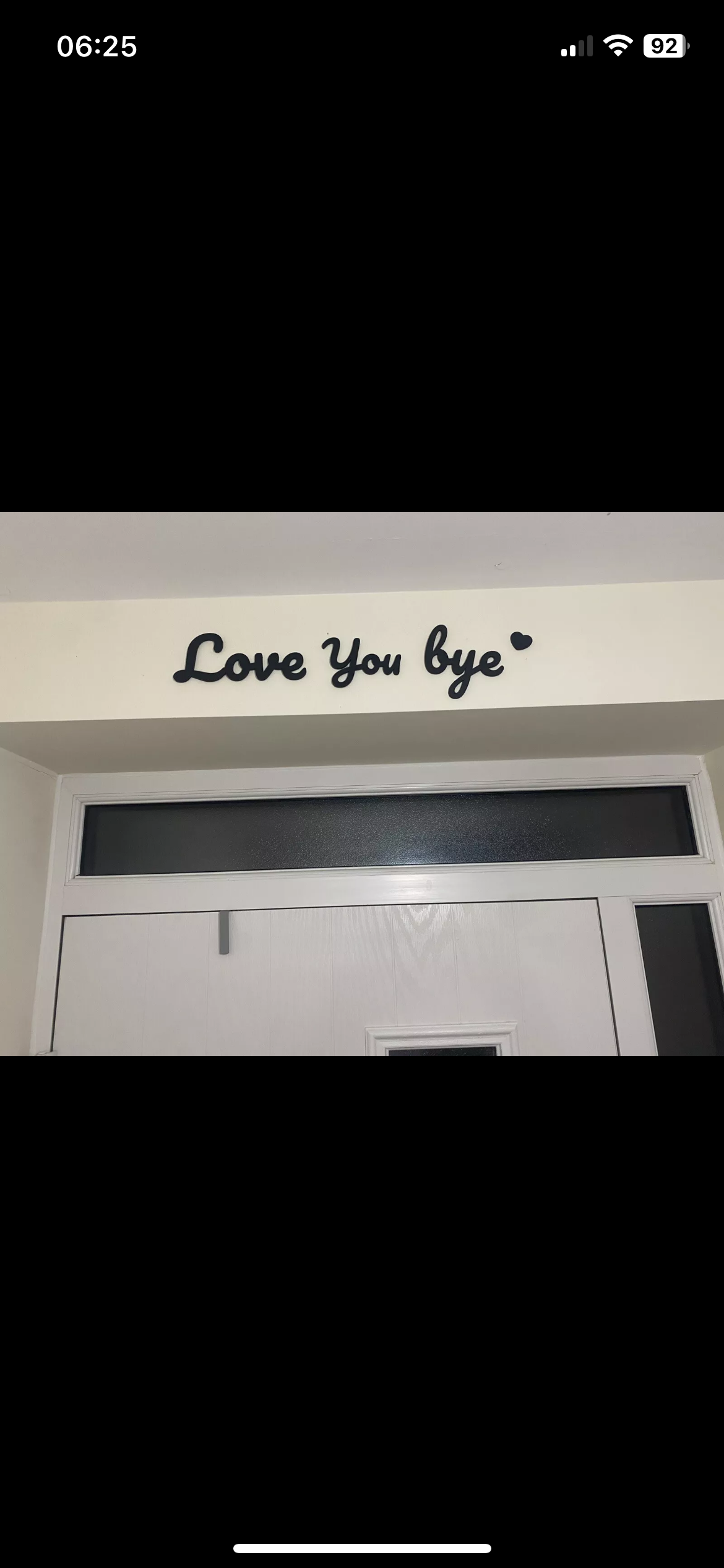 Love You Bye ❤️ Wall art text