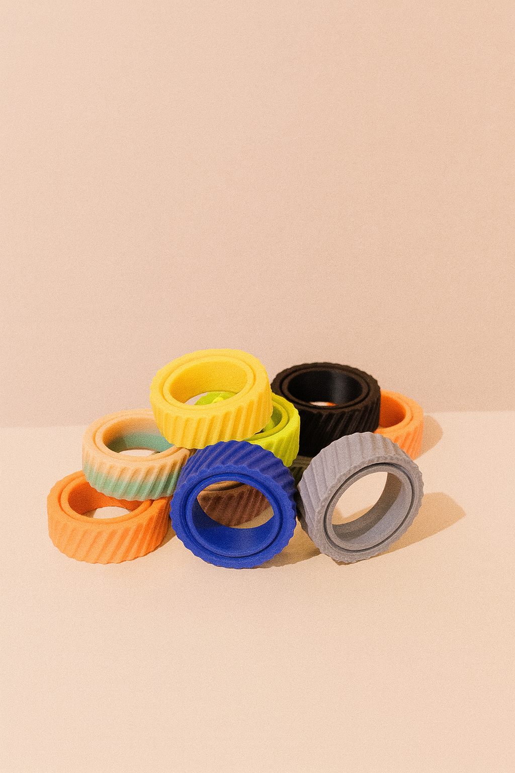 3D Printed Textured Fidget Ring