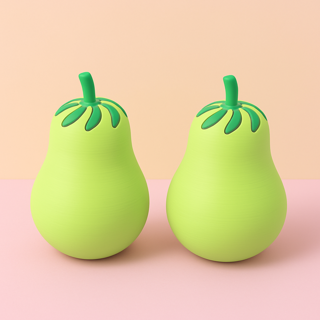 The Fidget Pear π Infinity Spiral that twists & Slides