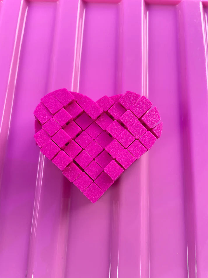 3D printed Pixel Heart Sensory Fidget Toy