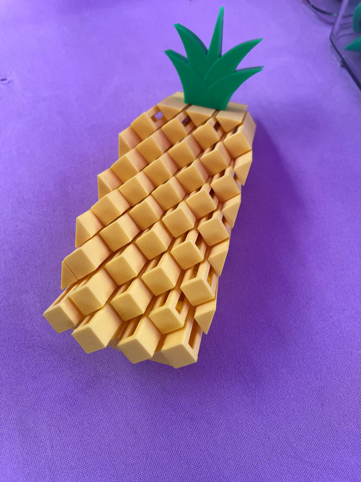 Pixel Pineapple - 3D Printed Transforming Fidget Toy