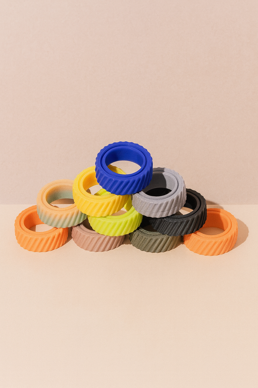 3D Printed Textured Fidget Ring