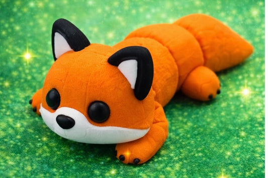 🦊 WIGGLERZ Felix the Fox Fidget Toy – Articulated Fox Sensory Desk Toy for ADHD, Anxiety & Stress Relief