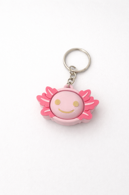Axolotl Fidget Clicker keychain