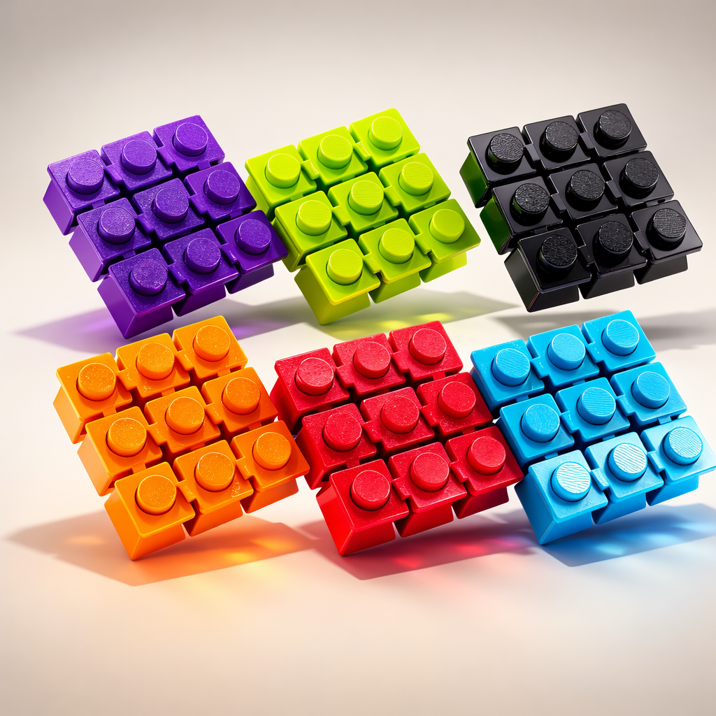 3D Printed Fidget Popper – Reusable Bubble Wrap Popping Toy for Stress Relief