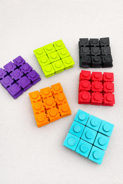 3D Printed Fidget Popper – Reusable Bubble Wrap Popping Toy for Stress Relief