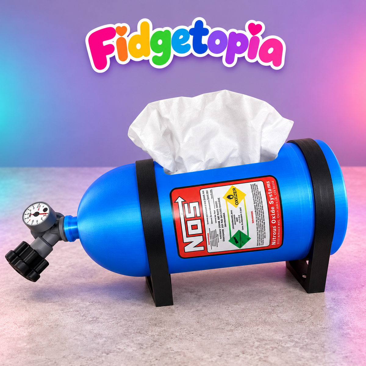 NOS Nitrous Bottle Tissue Holder – Novelty Gift for Car Lovers