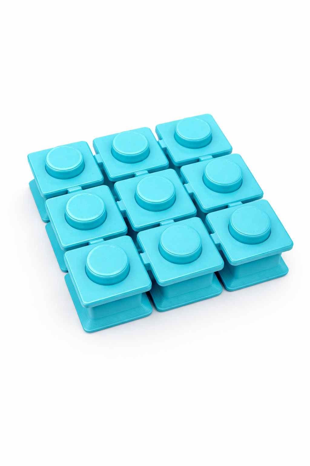 3D Printed Fidget Popper – Reusable Bubble Wrap Popping Toy for Stress Relief