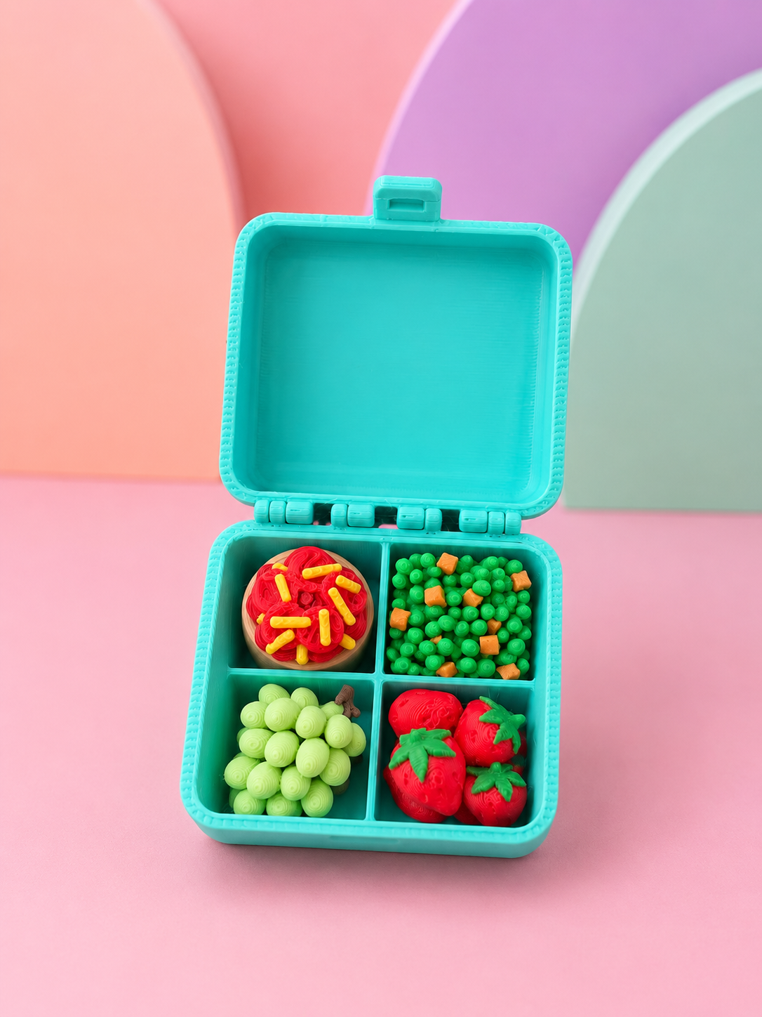 🥪 Snack’n’Stim – Retro Lunchbox Fidget - Rainbow 🌈