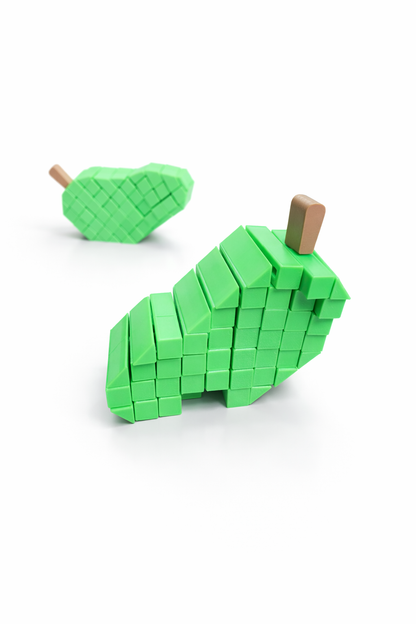 Sensory Pixel Pear - 3D Printed Transforming Fidget Toy