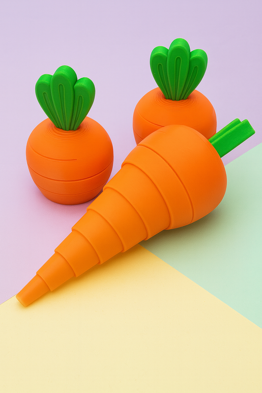 Pop-Up 3D Printed Carrots 🥕✨