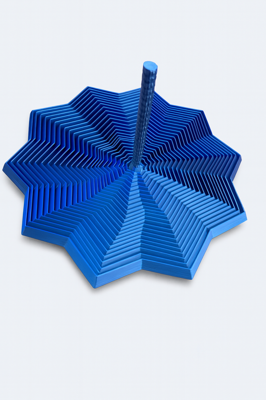 3D-Printed Superellipse Fidget Star – Mathematical Kinetic Desk Toy