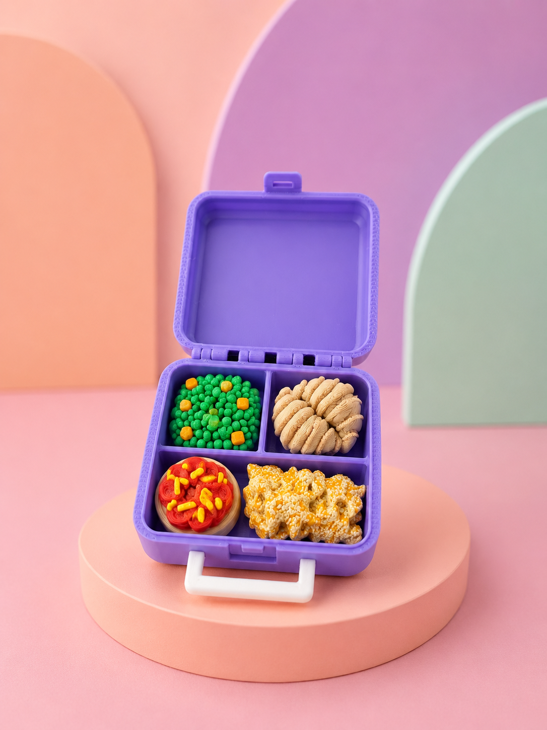 🥪 Snack’n’Stim – Retro Lunchbox Fidget - Rainbow 🌈