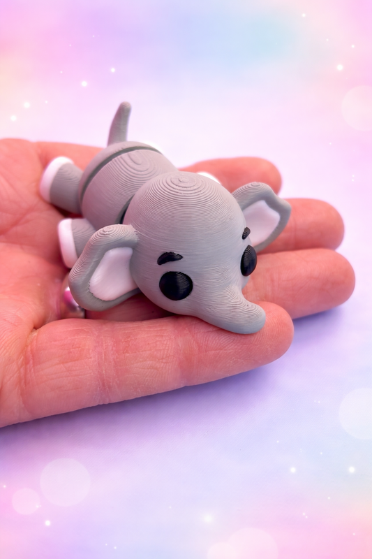 WIGGLERZ Ellie the Elephant 🐘 Fidget Toy – Articulated Sensory Desk Toy for ADHD, Anxiety & Stress Relief