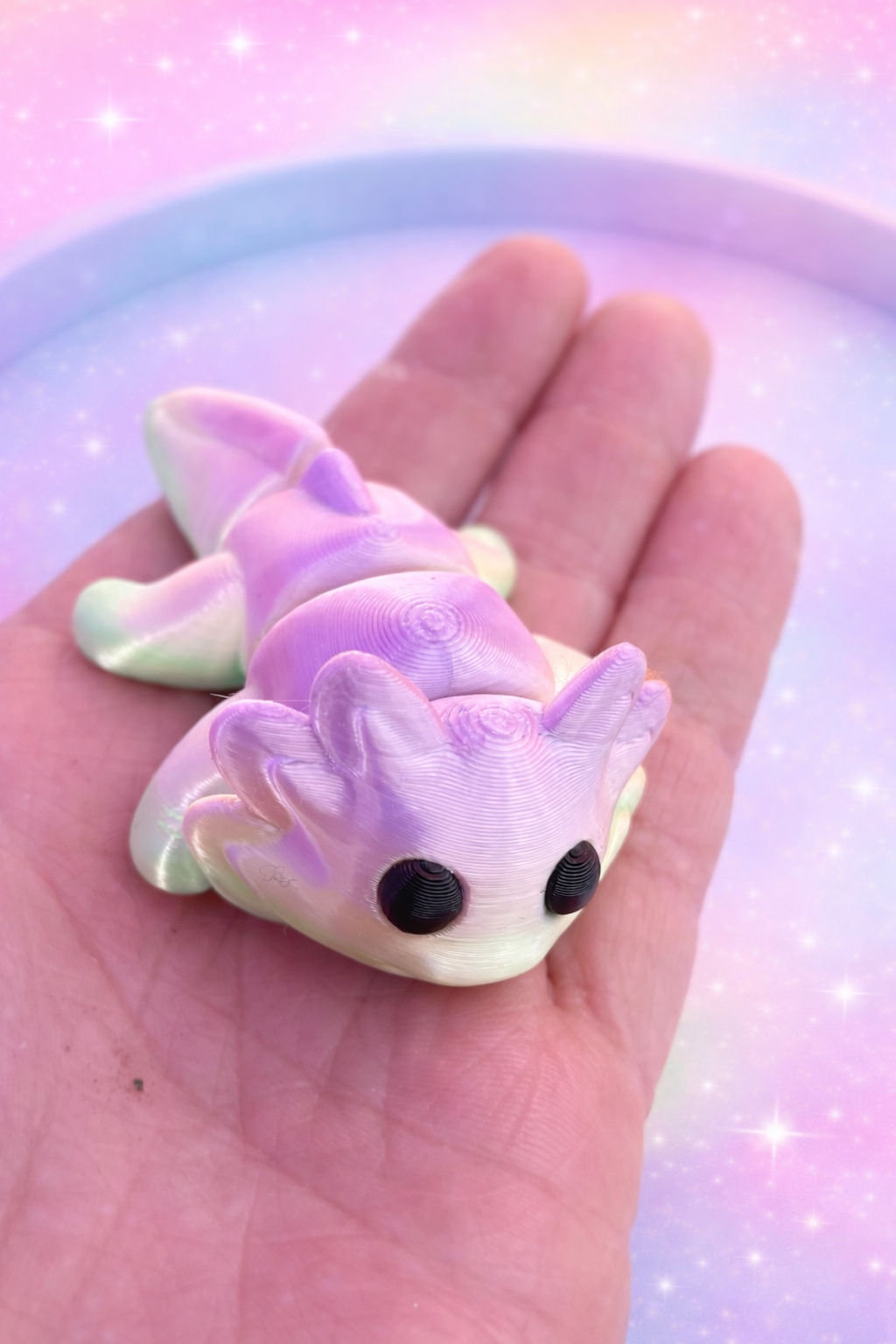 WIGGLERZ Angel the Axolotl Fidget Toy – Articulated Sensory Desk Toy for ADHD, Anxiety & Stress Relief