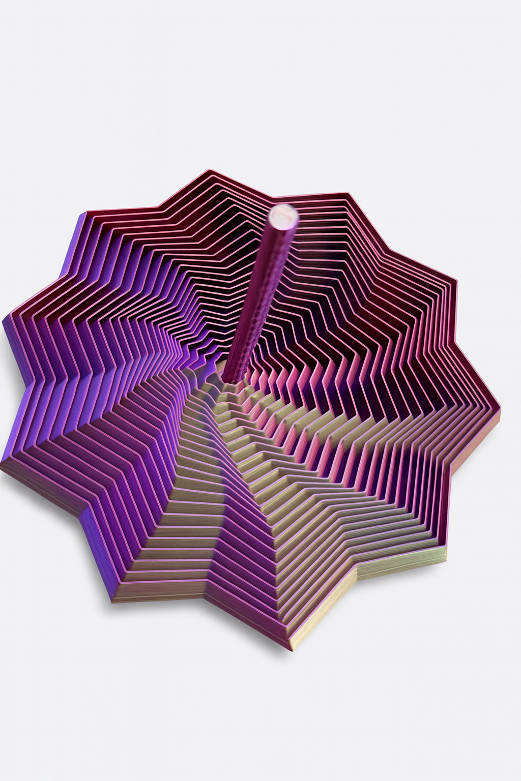 3D-Printed Superellipse Fidget Star – Mathematical Kinetic Desk Toy