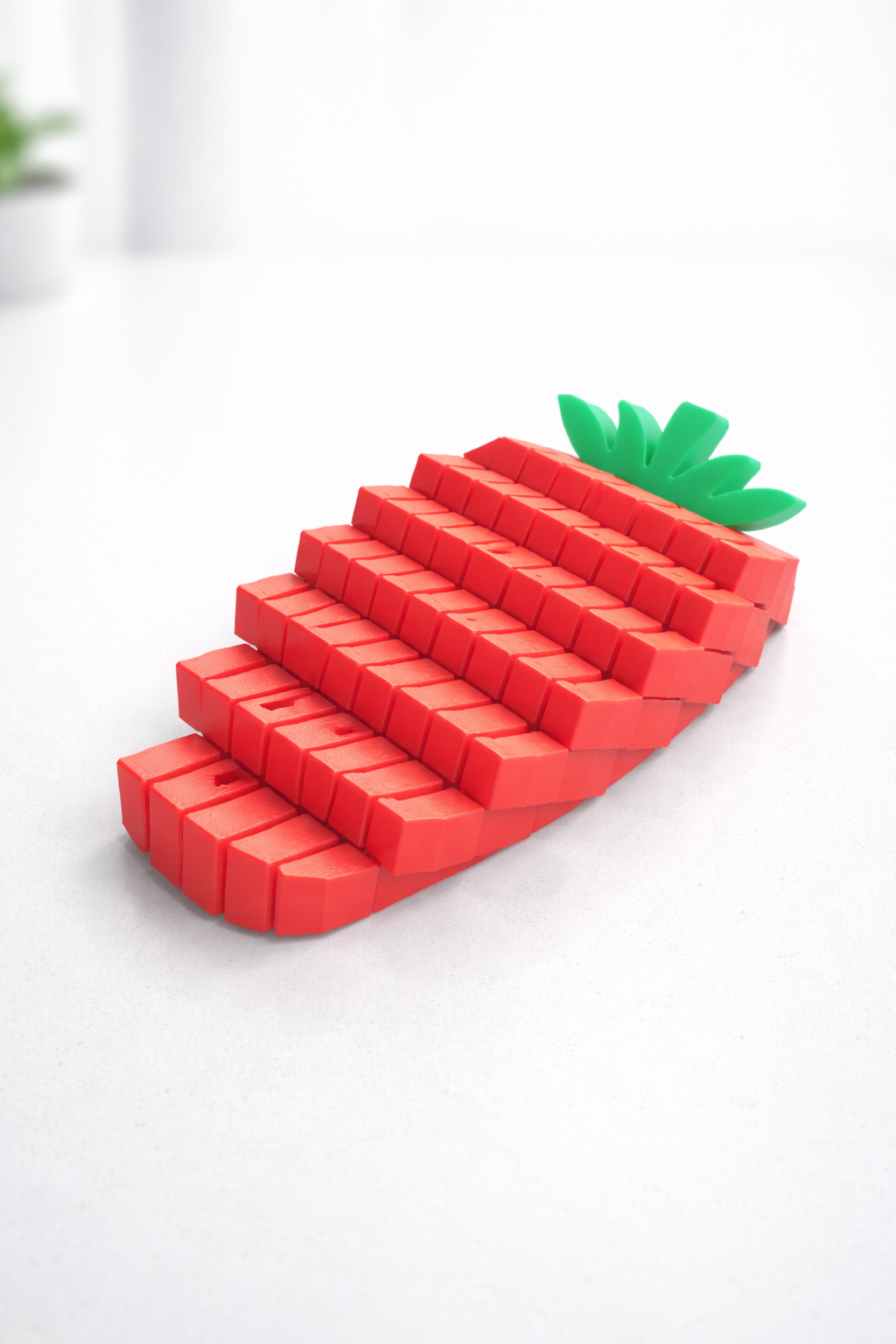 Sensory Pixel Strawberry 🍓- 3D Printed Transforming Fidget Toy