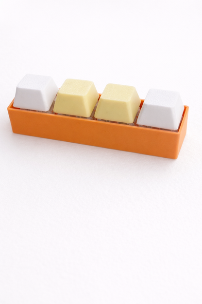 3D Printed Keyboard Clicker Fidget Toy – 4 Key 4x1 Mechanical Keypad Fidget with Wrist Strap
