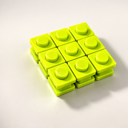 3D Printed Fidget Popper – Reusable Bubble Wrap Popping Toy for Stress Relief