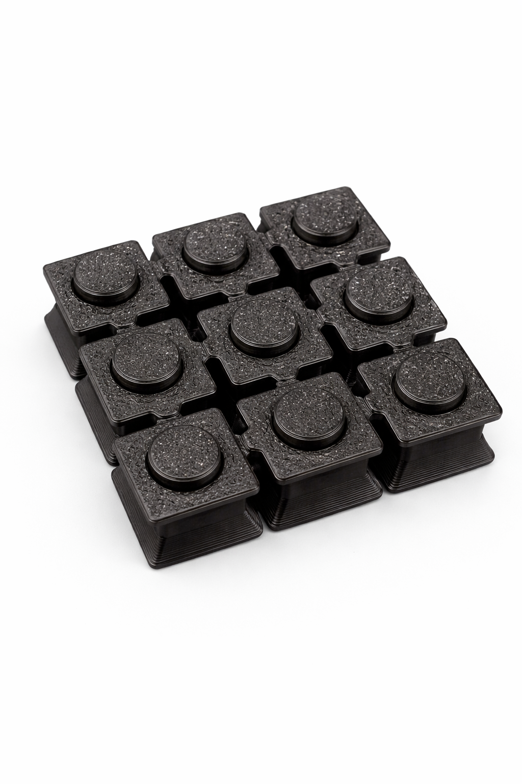 3D Printed Fidget Popper – Reusable Bubble Wrap Popping Toy for Stress Relief