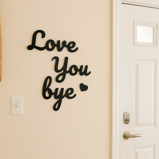 Love You Bye ❤️ Wall art text