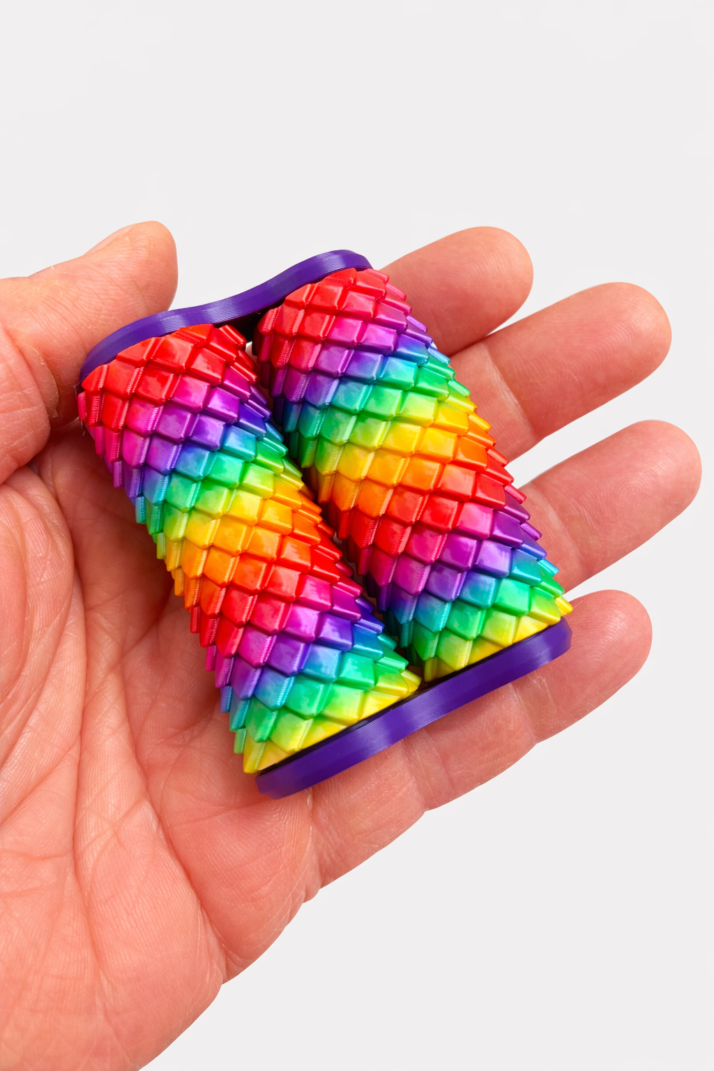✨ 3D Printed Dragon Scale Sensory Hand Roller – Strong Tactile Fidget & Deep Pressure Stim Tool ✨