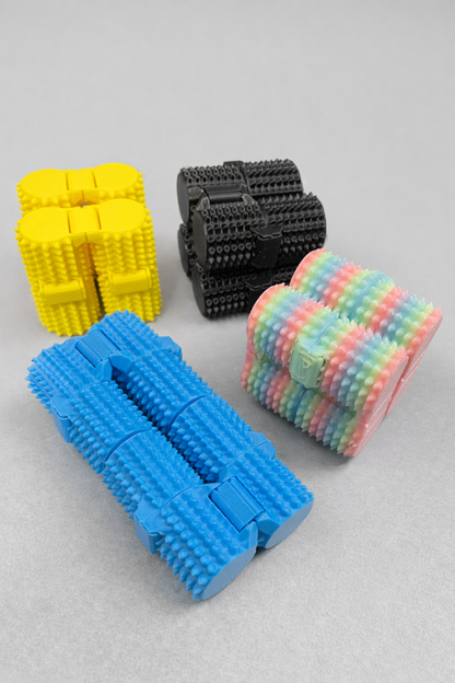 3D Printed Ouchie Pain Stim Infinity Cube – Sensory Fidget Toy for ADHD, Anxiety & Stress Relief