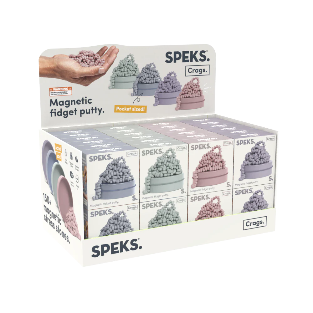 Speks Crags Mini (150+) Magnetic "Putty" - Slate Adult Fidget Stress-Relief