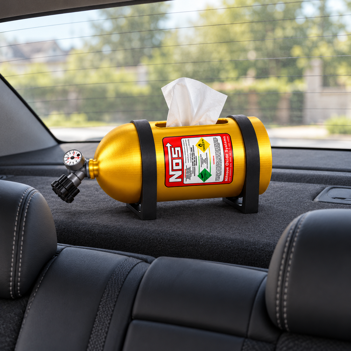NOS Nitrous Bottle Tissue Holder – Novelty Gift for Car Lovers