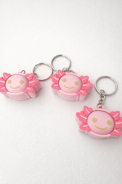 Axolotl Fidget Clicker keychain