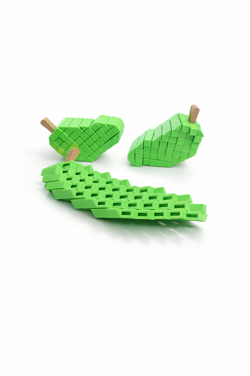 Sensory Pixel Pear - 3D Printed Transforming Fidget Toy