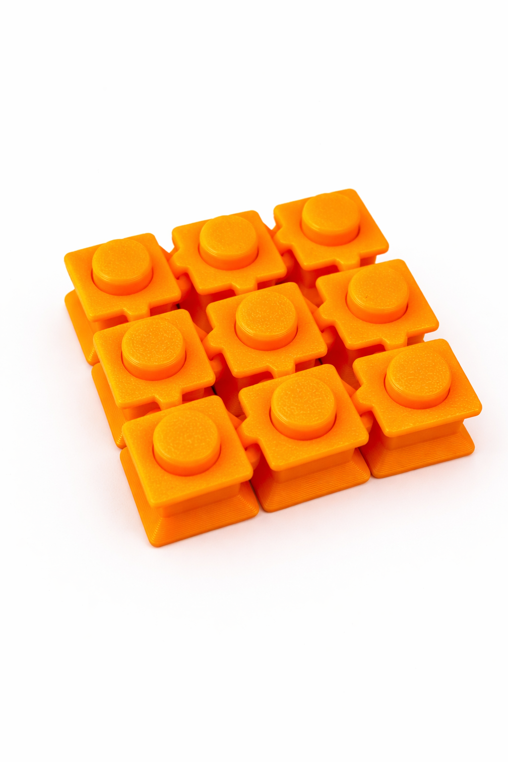 3D Printed Fidget Popper – Reusable Bubble Wrap Popping Toy for Stress Relief