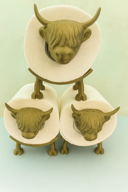 Highland Cow Toilet Roll Stand