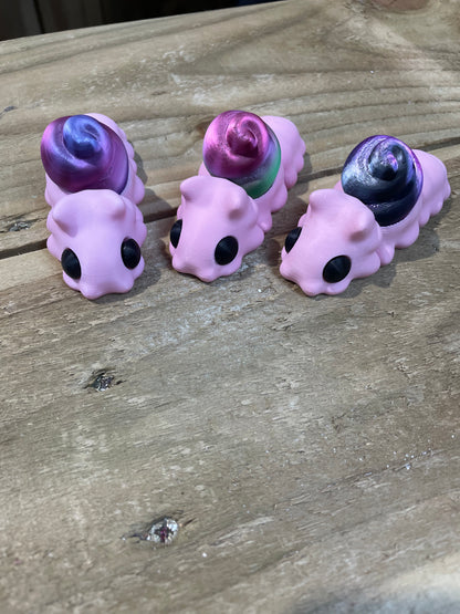 WIGGLERZ Sally the Snail Fidget Toy – Articulated Sensory Desk Toy for ADHD, Anxiety & Stress Relief