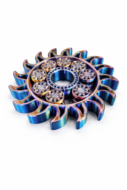 Ninja Style Geared Fidget Spinner – 3D Printed Mechanical Fidget Toy