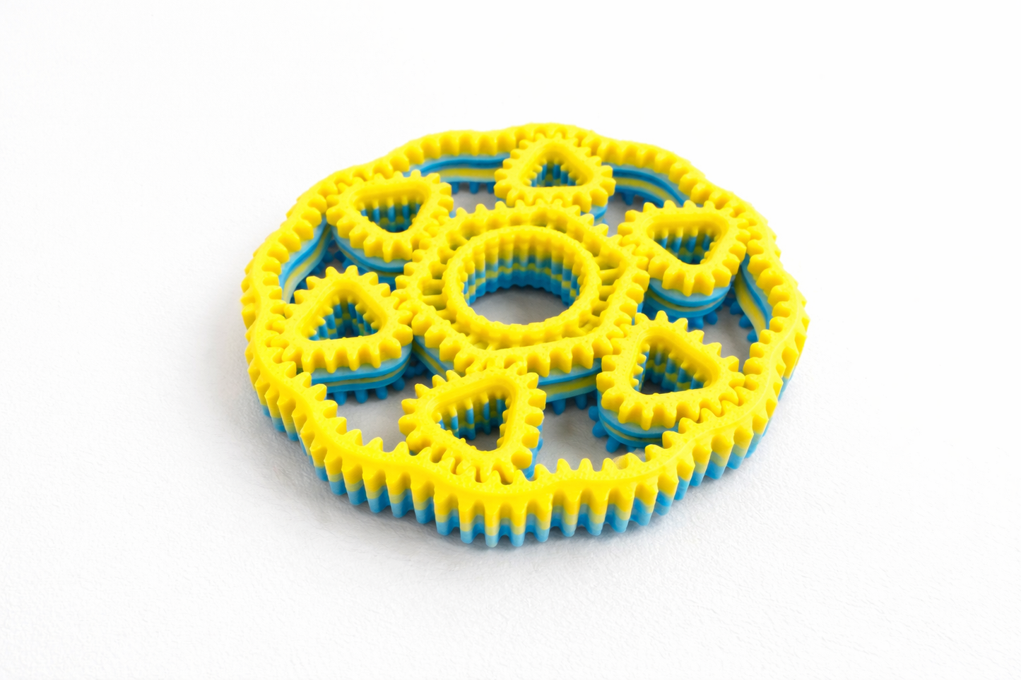 Triangle Geared Fidget Spinner – 3D Printed Mechanical Fidget Toy