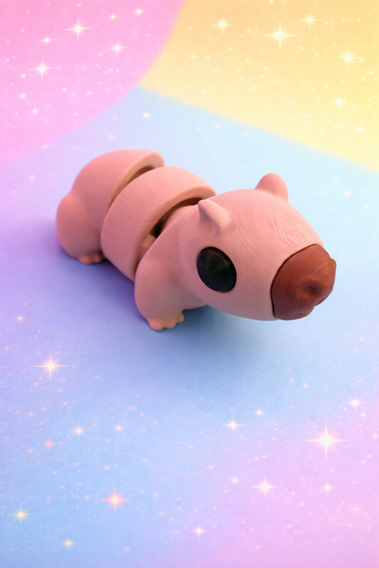 WIGGLERZ Connie the Capybara 🦫 Fidget Toy – Articulated Sensory Desk Toy for ADHD, Anxiety & Stress Relief