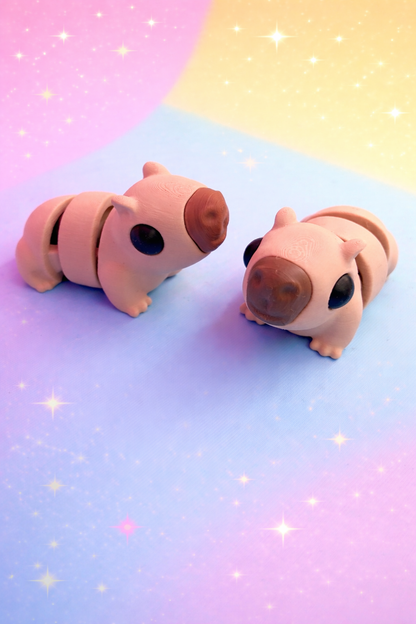 WIGGLERZ Connie the Capybara 🦫 Fidget Toy – Articulated Sensory Desk Toy for ADHD, Anxiety & Stress Relief