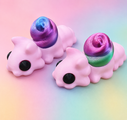WIGGLERZ Sally the Snail 🐌 Fidget Toy – Articulated Sensory Desk Toy for ADHD, Anxiety & Stress Relief