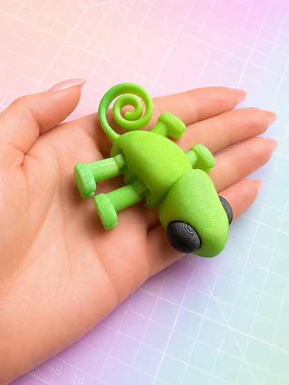 WIGGLERZ Charles the Chameleon 🦎 Fidget Toy – Articulated Sensory Desk Toy for ADHD, Anxiety & Stress Relief