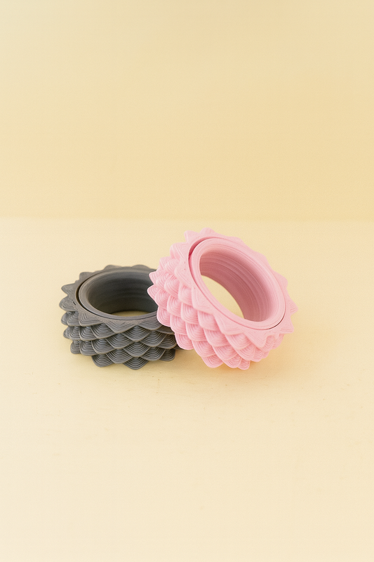 3D Printed High Stim Spikz Fidget Ring