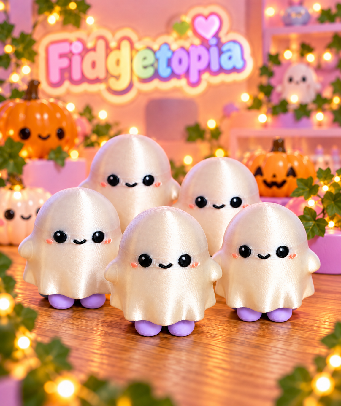 Ghost Clicker Fidget – Cute 3D Printed Halloween Sensory Fidget | Fidgetopia