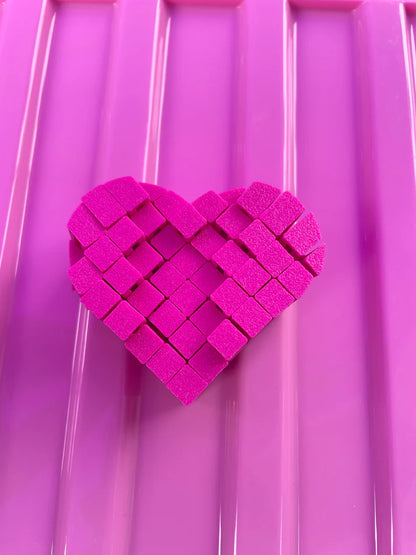 3D printed Pixel Heart Sensory Fidget Toy