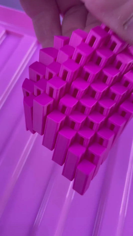 3D printed Pixel Heart Sensory Fidget Toy