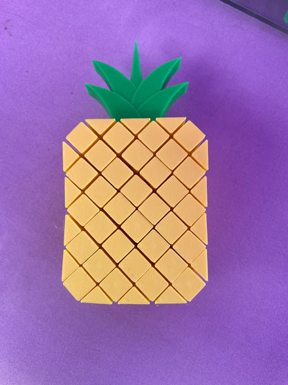 Pixel Pineapple - 3D Printed Transforming Fidget Toy